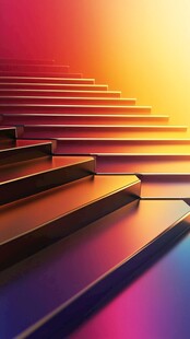 抽象的台阶与光影