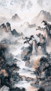 山水画中的仙境