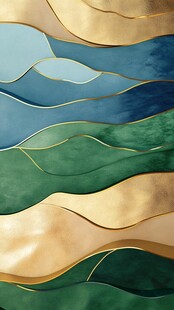 抽象艺术风景画