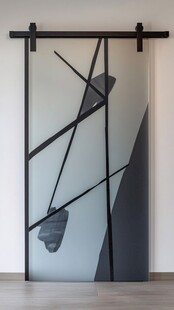 抽象艺术玻璃画