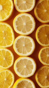柠檬切片的丰富多样性