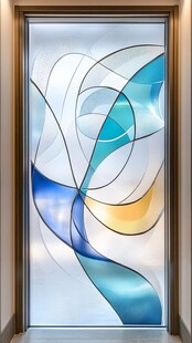 抽象艺术玻璃窗