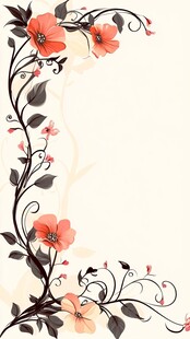 花卉藤蔓图案背景