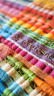 五彩斑斓的织物纹理