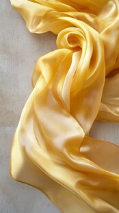 金色丝绸的流动之美