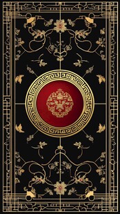 金红圆韵中国风