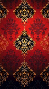 奢华红金织锦纹理背景