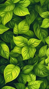 绿色叶子纹理背景