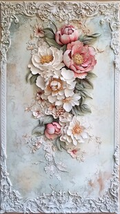 花卉浮雕艺术品