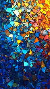 彩色玻璃碎片
