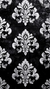 黑白巴洛克纹理图案