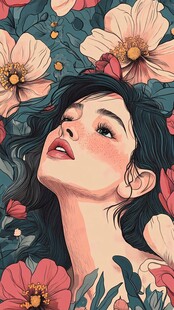 花海中的宁静