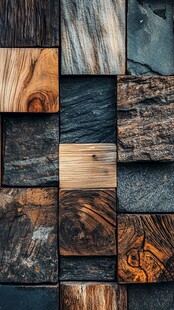 木纹石材拼接艺术