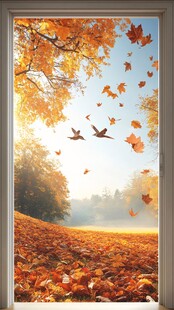 秋日浪漫 落叶飘飞