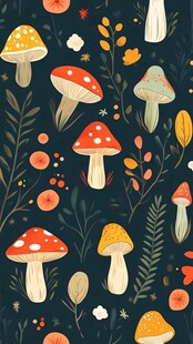 森林中的神奇蘑菇