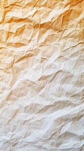 皱褶的黄白色纸张