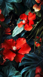 热带之夜的绚丽绽放