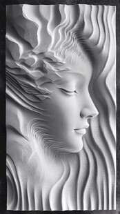 抽象人脸浮雕