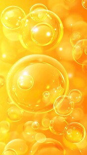 黄色油滴的抽象画