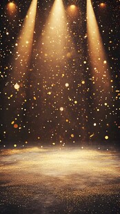 聚光灯下的金色梦境