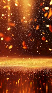 金色粒子抽象背景