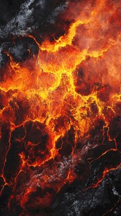 炽热的岩浆爆发