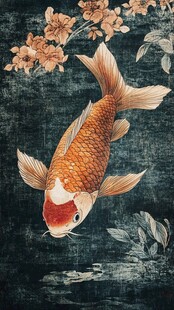 金鱼与樱花