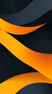 抽象的橙蓝色波浪