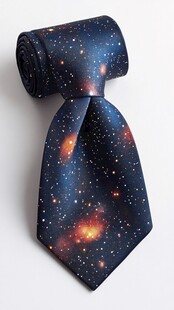 银河系印花领带