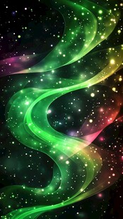 星光熠熠的夜幕