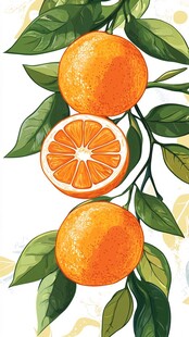 橙子与叶子