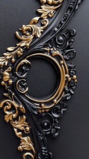 巴洛克风格金色装饰画