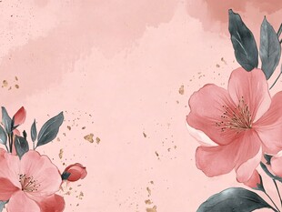 粉色花卉艺术背景