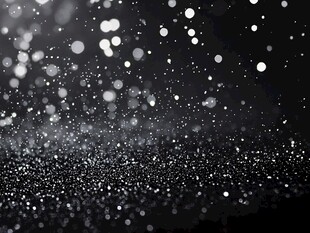 黑白粒子抽象画