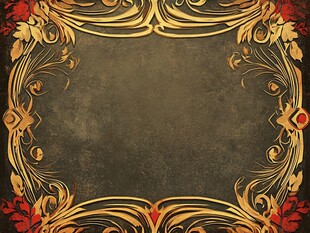 复古金色花纹背景