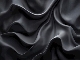 黑色丝绸褶皱