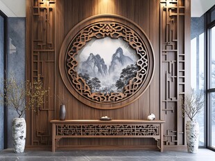 木雕艺术装饰的室内设计