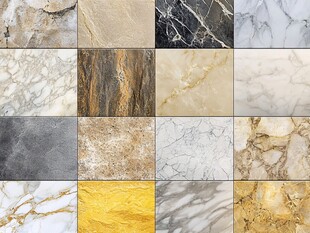 多样化的大理石纹理和图案