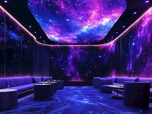 银河主题餐厅内饰