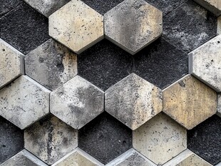 混凝土几何图案