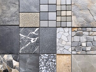 多样化的石材纹理和应用