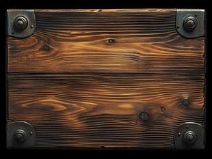 古老的木板与金属角扣