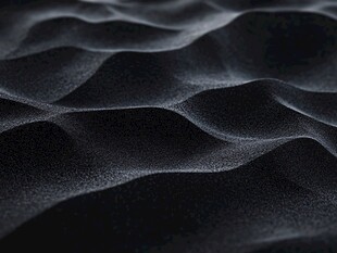 黑色沙丘的纹理和深度