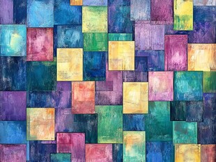 五彩斑斓的几何图案