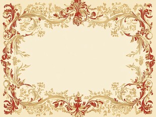 复古花纹边框设计