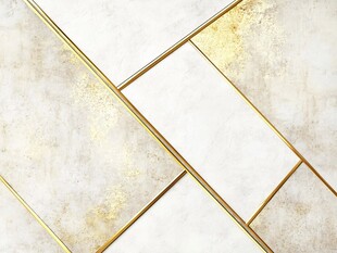 几何图案与金属线条的交织