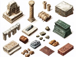 古代遗迹元素集合