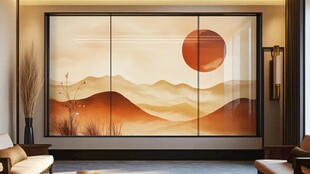 抽象山水画艺术