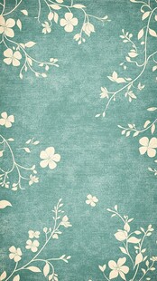 绿色花卉图案背景