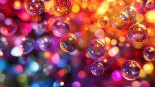 五彩斑斓的泡泡世界